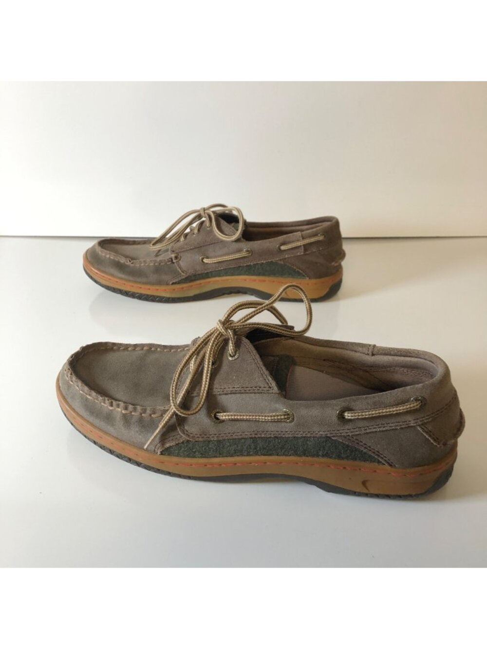 Sperry Top Sider Leather Boat Shoes Mens Size 11M Brown Non Marking Sole Loafer